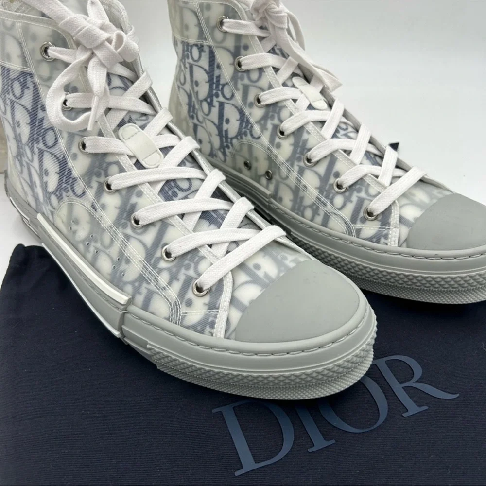 Men’s Dior B 23 high top oblique sneakers size 44 made in Italy